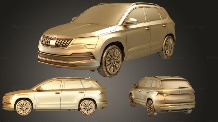 Автомобили и транспорт (Skoda Karoq 2018, CARS_3429) 3D модель для ЧПУ станка